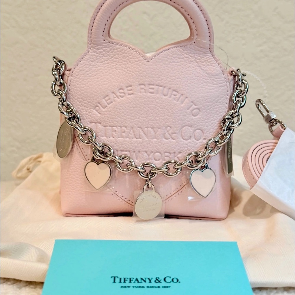 Tiffany & Co. Light Pink Mini Bag with Silver Chain